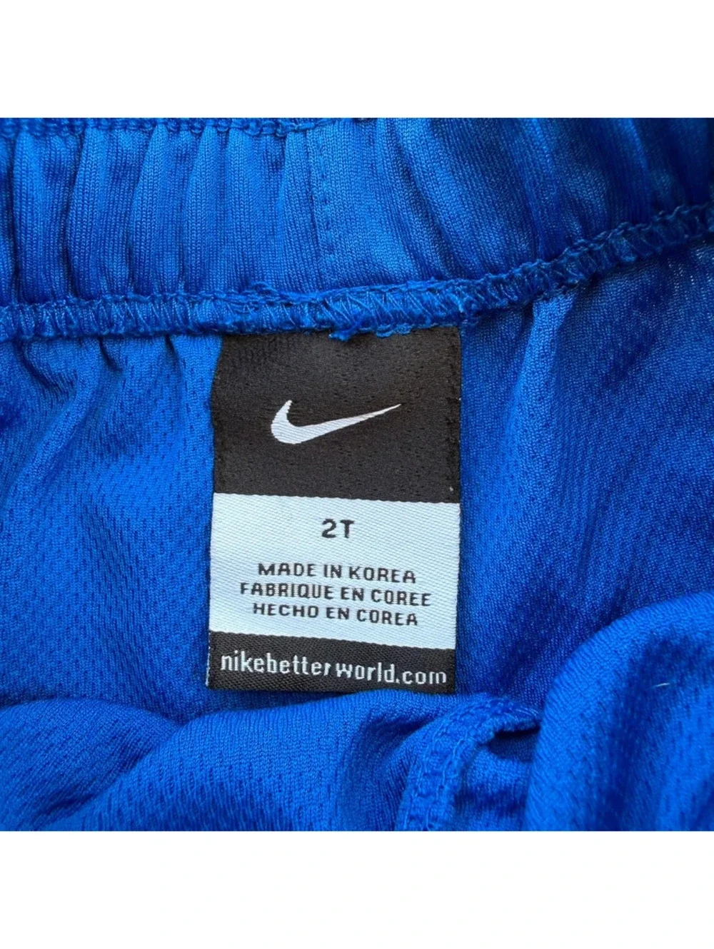 Nike Toddler 2T Duke Blue Devils Basketball Shorts Royal Blue Black
